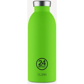 24 Bottles 500 ml Yeşil Clima Bottle Stone Lime Green Paslanmaz Çelik Termos