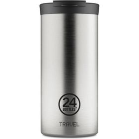 24 Bottles 600 ml Gri Travel Tumbler Brushed Steel Paslanmaz Çelik Termos Bardak