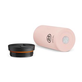 24 Bottles 600 ml Pembe Travel Tumbler Dusty Pink Paslanmaz Çelik Termos Bardak
