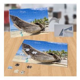 24069571 Kayık El Emeği Palmiyeler 99 Parça Puzzle Yapboz Tablo