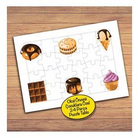 240PZ Çikolatalı Yiyecekler Çocuklara Özel Puzzle Yapboz Tablo