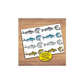 241PZ Farklı Balık Çeşitleri Çocuklara Özel Puzzle Yapboz Tablo