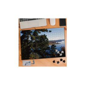 242 Ağaç Topluluğu Ve Deniz Manzarası 240 Parça Puzzle Yapboz Tablo
