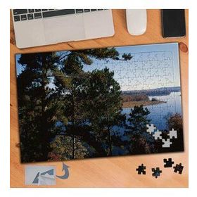 242 Ağaç Topluluğu Ve Deniz Manzarası 240 Parça Puzzle Yapboz Tablo