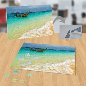 24279730 Deniz Kıyısı Sandal Tatil 99 Parça Puzzle Yapboz Tablo