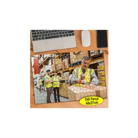 24494 İş Sektörü Depoda Çalışan İnsanlar 240 Parça Puzzle Yapboz