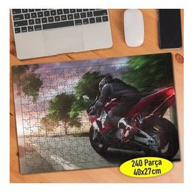 2465013 Motorsiklet Hız Tutkunu Yarışçı 240 Parça Puzzle Yapboz