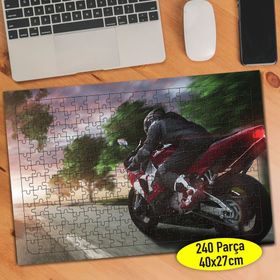 2465013 Motorsiklet Hız Tutkunu Yarışçı 240 Parça Puzzle Yapboz