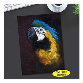 248331049 Çizimsel Mavi Sarı Papağan 240 Parça Puzzle Yapboz