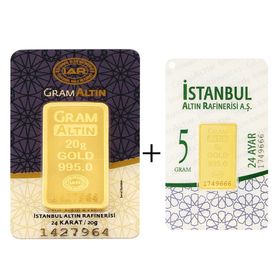 25 gr 24 Ayar Külçe Altın