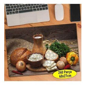 25 Peynir Süt ve Sebze Sağlıklı Besinler 240 Parça Puzzle Yapboz