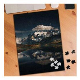2503 Akşam Bulutu Yansıma Dağ 240 Parça Puzzle Yapboz