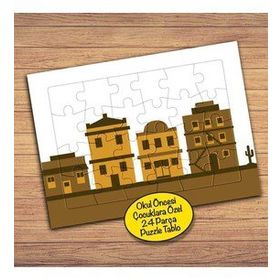 250PZ Sıra Taş Binalar Mimari Çocuklara Özel Puzzle Yapboz Tablo