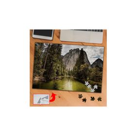 2514 Dağlar Göl Kamp Yeri Doğa 240 Parça Puzzle Yapboz Tablo