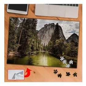 2514 Dağlar Göl Kamp Yeri Doğa 240 Parça Puzzle Yapboz Tablo