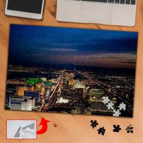 251A Şehir Gece Metropol Binalar 240 Parça Puzzle Yapboz Tablo