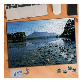 252 Göldeki Nilüfer Çiçekleri 240 Parça Puzzle Yapboz Tablo