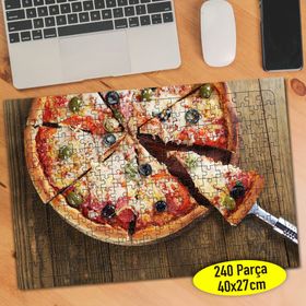 252981685 Üçgen Dilimli Lezzetli Pizza 240 Parça Puzzle Yapboz