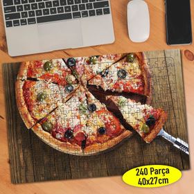 252981685 Üçgen Dilimli Lezzetli Pizza 240 Parça Puzzle Yapboz
