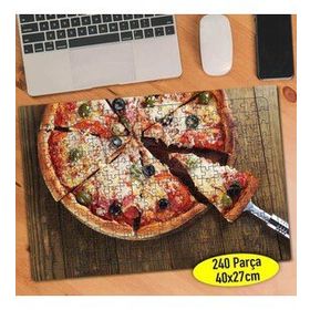 252981685 Üçgen Dilimli Lezzetli Pizza 240 Parça Puzzle Yapboz