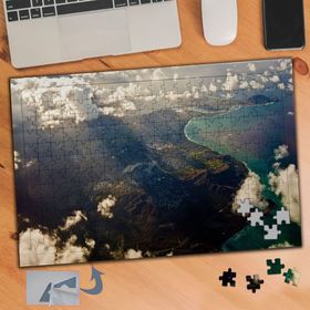 255 Gökyüzünden Yeryüzü Manzarası 240 Parça Puzzle Yapboz Tablo