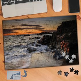 259 Beyaz Köpük Dalgalar Manzara 240 Parça Puzzle Yapboz Tablo