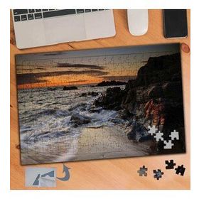 259 Beyaz Köpük Dalgalar Manzara 240 Parça Puzzle Yapboz Tablo
