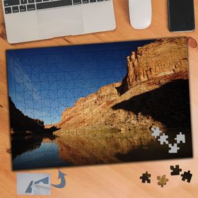 261 Yüksek Kayalık Doğa Manzarası 240 Parça Puzzle Yapboz Tablo