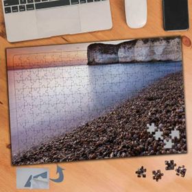 263 Deniz Ve Kayalık Doğa Manzarası 240 Parça Puzzle Yapboz Tablo