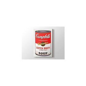 2645 Sanat Andy Warhol Campbells Soup I 1968 Dikey 40x30 cm Kanvas Tablo