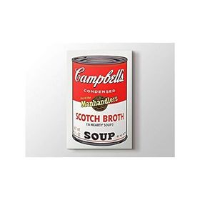 2645 Sanat Andy Warhol Campbells Soup I 1968 Dikey 40x30 cm Kanvas Tablo