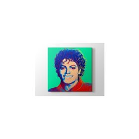 2645 Sanat Andy Warhol Michael Jackson Kare 50x50 cm Kanvas Tablo