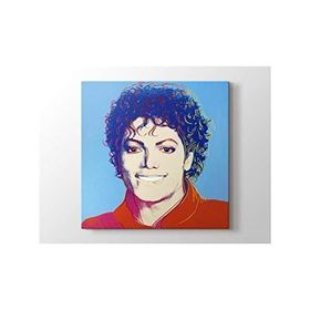 2645 Sanat Andy Warhol Michael Jackson Kare 50x50 cm Kanvas Tablo