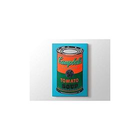 2645 Sanat Andy Warhol Tomato Soup 1968 Dikey 40x30 cm Kanvas Tablo