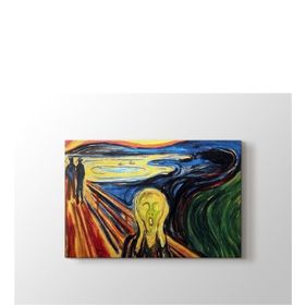 2645 Sanat Edvard Munch Çığlık Yatay 50x70 cm Kanvas Tablo