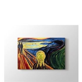2645 Sanat Edvard Munch Çığlık Yatay 50x70 cm Kanvas Tablo