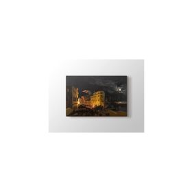 2645 Sanat Ippolito Caffi Nocturnal Feast In Via Eugenia Yatay 40x60 cm Kanvas Tablo