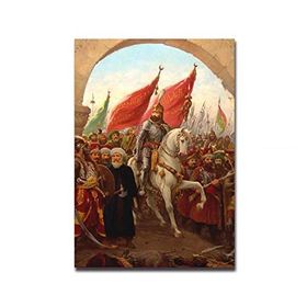 2645 Sanat İstanbul'un Fethi 1453 Dikey 60x80 cm Kanvas Tablo