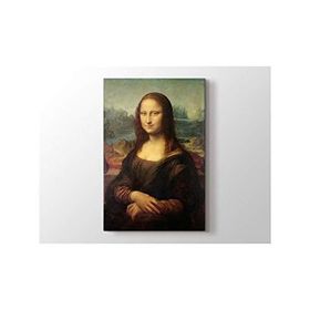 2645 Sanat Leonardo Da Vinci Mona Lisa Dikey 40x60 cm Kanvas Tablo