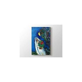 2645 Sanat Marc Chagall La Mariee A La Lune Dikey 60x80 cm Kanvas Tablo