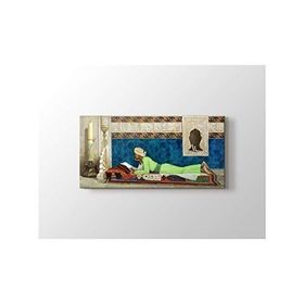 2645 Sanat Osman Hamdi Bey Alim Yatay 40x30 cm Kanvas Tablo