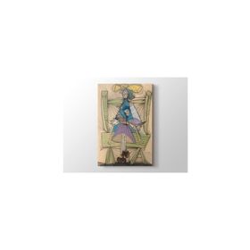 2645 Sanat Pablo Picasso Dora Maar In A Wicker Chair Dikey 50x70 cm Kanvas Tablo