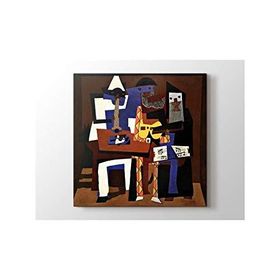 2645 Sanat Pablo Picasso Three Musicians Kare 60x60 cm Kanvas Tablo