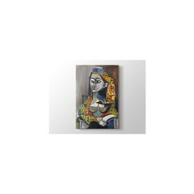 2645 Sanat Pablo Picasso Woman With Turk Costume Türk Kostümlü Kadın Dikey 60x80 cm Kanvas Tablo