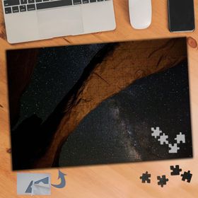 265 Yıldızlı Gökyüzü Ve Taş Sütun 240 Parça Puzzle Yapboz Tablo