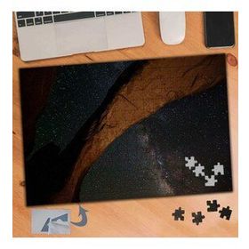 265 Yıldızlı Gökyüzü Ve Taş Sütun 240 Parça Puzzle Yapboz Tablo