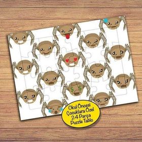 267PZ Örümcek Kolyajı Çocuklara Özel Puzzle Yapboz Tablo