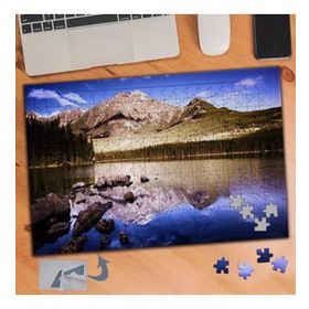 268 Sıra Dağlar Ve Göl Manzarası 240 Parça Puzzle Yapboz Tablo