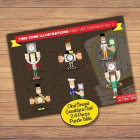 269PZ Zaman Kavramı Çocuklara Özel Puzzle Yapboz Tablo