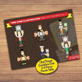 269PZ Zaman Kavramı Çocuklara Özel Puzzle Yapboz Tablo